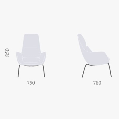 Фото Кресло ASTRID  комбинированного цвета