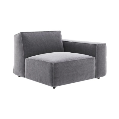 Фото Угловой модуль Como серого цвета