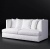 Фото Двухместный диван Milo белого цвета