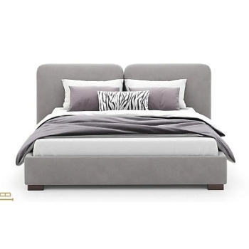 Фото Двуспальная кровать FREEDOM серого цвета