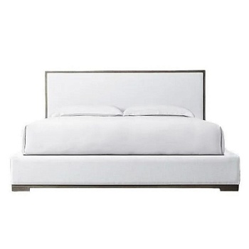 Фото Двуспальная кровать с изголовьем Modena Framed Panel белого цвета