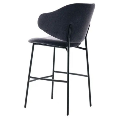 Фото Барный стул PRINCE черного цвета