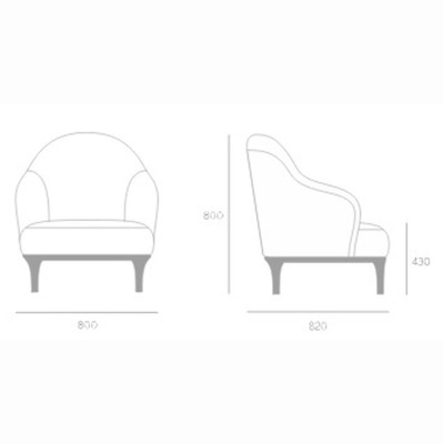 Фото Кресло TRONE  светло-серого цвета