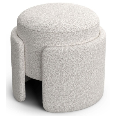 Фото Пуф ROSE белого цвета