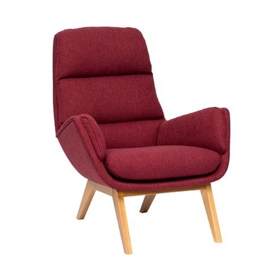 Фото Кресло ORHUS бордового цвета