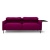 Фото Диван SKON  цвета фуксия