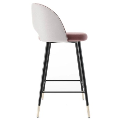 Фото Полубарный стул RING розового цвета