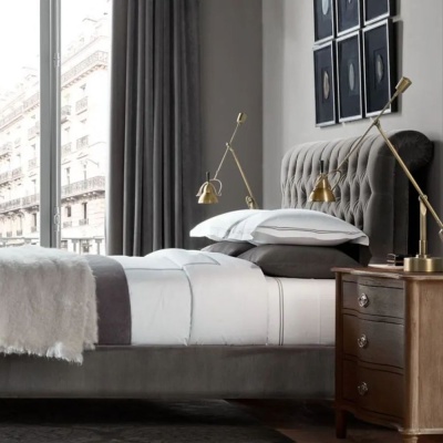 Фото Двуспальная кровать Chester бежевого цвета