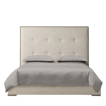 Фото Двуспальная кровать Tompkins Panel бежевого цвета