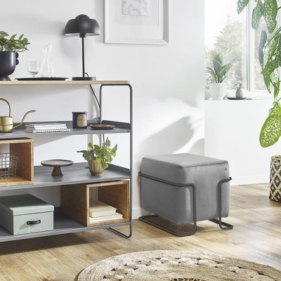 Фото Пуф из коллекции MODULO серого цвета