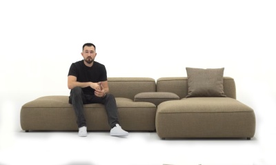 Фото Диван LEMA горчичного цвета