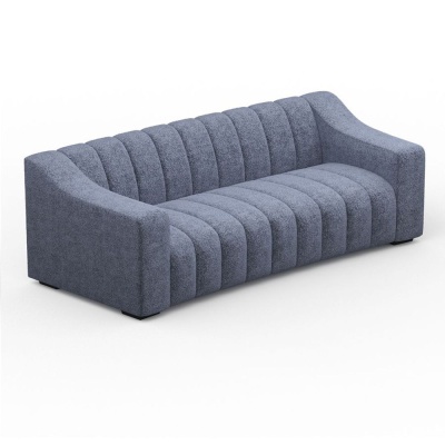 Фото Двухместный диван Cube сине-серого цвета