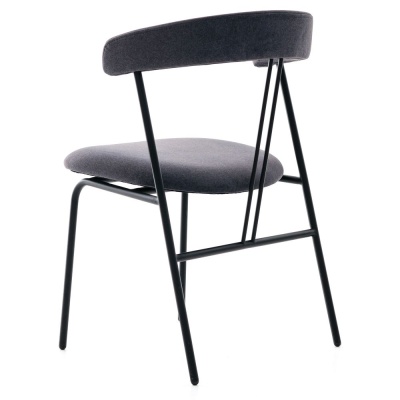 Фото Обеденный стул VIOLIN темно-серого цвета