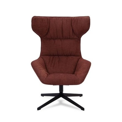 Фото Кресло HEGNI коньячного цвета на крестовине