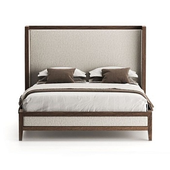 Фото Двуспальная кровать Frame бежевого цвета