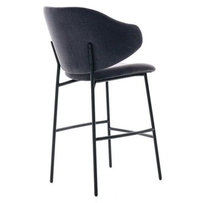 Фото Барный стул PRINCE черного цвета