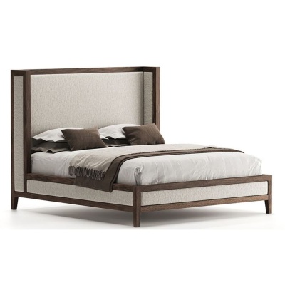 Фото Двуспальная кровать Frame бежевого цвета