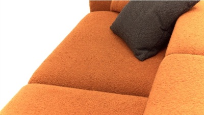 Фото Диван DUNE  горчичного цвета