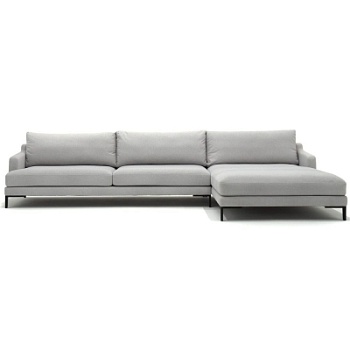 Фото Угловой диван BELLPORT светло-серого цвета