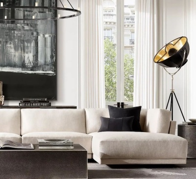 Фото Модульный диван Lars серого цвета