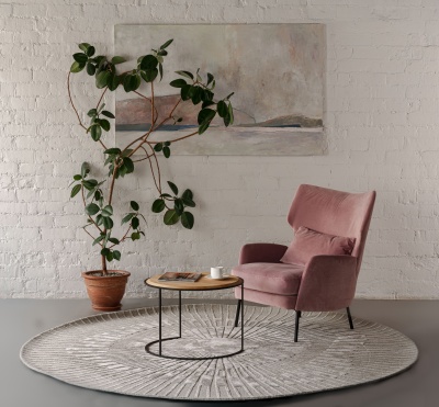 Фото Ковер Radius Grey диаметр 200 см