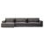 Фото Угловой диван Locarno темно-серого цвета