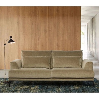 Фото Двухместный диван Venue Velvet серого цвета