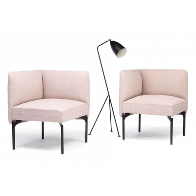 Фото Угловые модули-кресла TORSO розового цвета