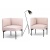 Фото Угловые модули-кресла TORSO розового цвета