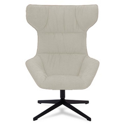 Фото Кресло HEGNI  молочного цвета на крестовине