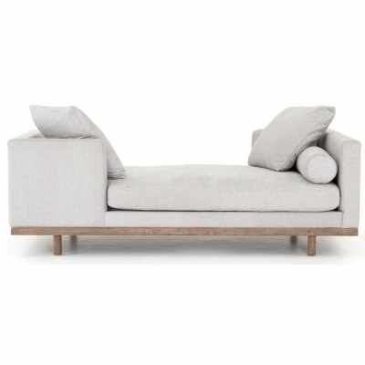 Фото Двухместный диван Twin Fabio светло-серого цвета