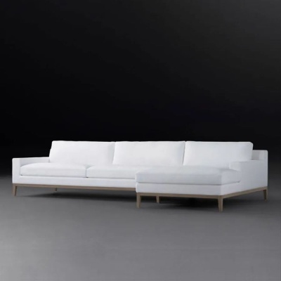 Фото Угловой диван Italia Track белого цвета