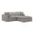 Фото Двухместный угловой диван Soft темно-серого цвета