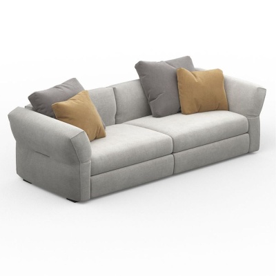 Фото Двухместный диван Twist серого цвета