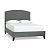 Фото Двуспальная кровать Fillmore One серого цвета