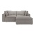 Фото Двухместный угловой диван Soft темно-серого цвета