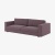 Фото Двухместный диван Maddox баклажанового цвета