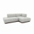 Фото Угловой диван Lance светло-серого цвета