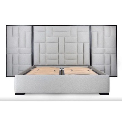 Фото Двуспальная кровать Sloane Royale серого цвета