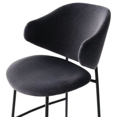 Фото Барный стул PRINCE черного цвета