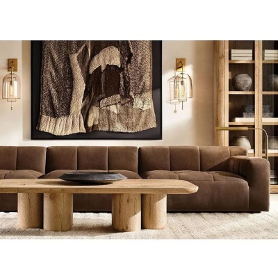 Фото Модульный диван Burano коричневого цвета