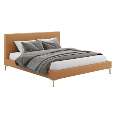 Фото Двуспальная кровать Landy коричневого цвета