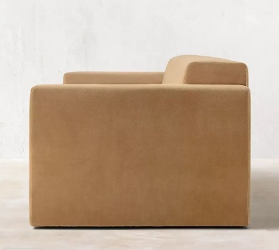 Фото Четырехместный диван Sculptural светло-коричневого цвета