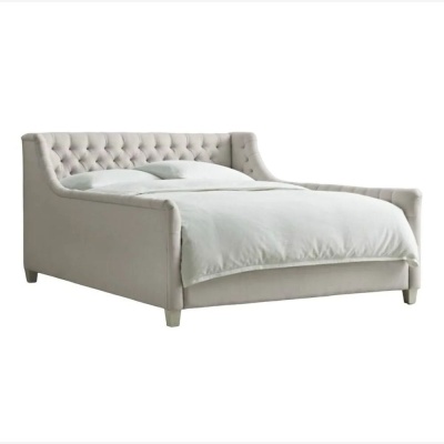 Фото Двуспальная кровать Devyn кремового цвета