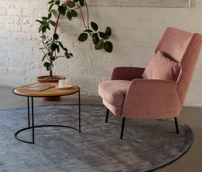 Фото Ковер LINEN Dark Blue диаметр 300 см