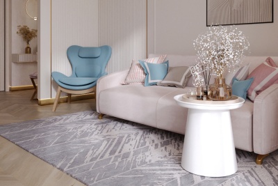 Фото Диван GETEBORG  кораллового цвета