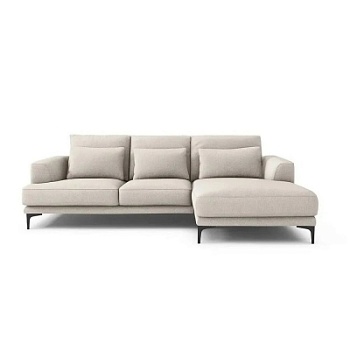 Фото Угловой диван Venue Corner Velvet бежевого цвета