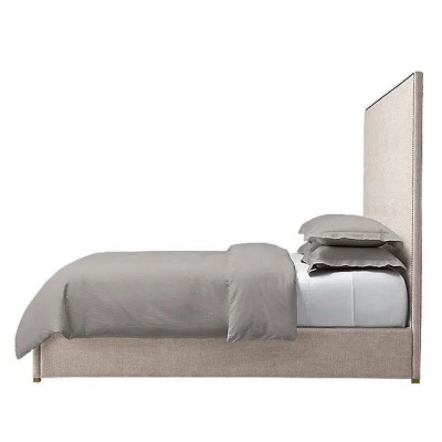 Фото Двуспальная кровать Tompkins Panel бежевого цвета