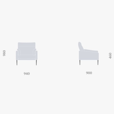 Фото Кресло ODRA сливового цвета