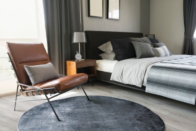 Фото Ковер LINEN Dark Blue диаметр 250 см